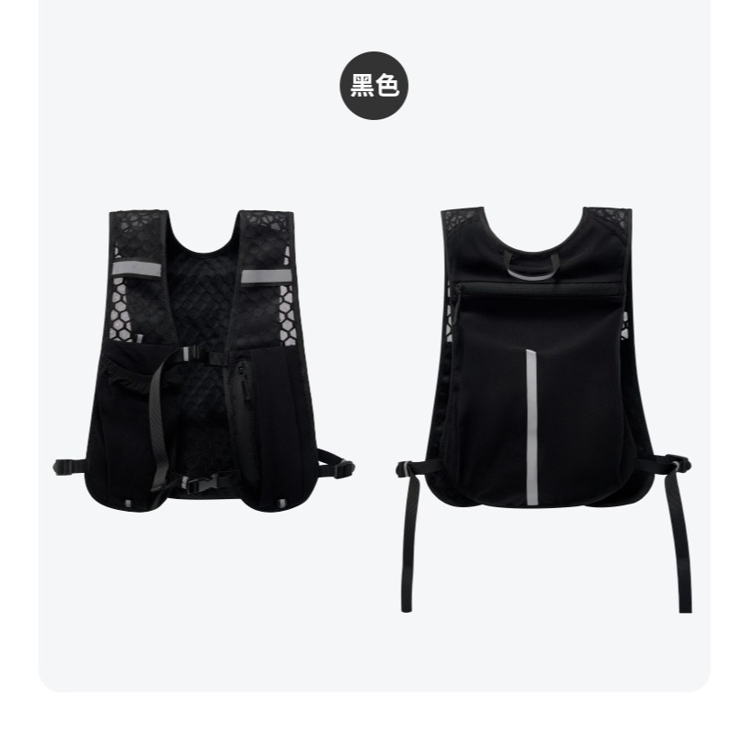 【輕量透氣】越野跑背心背包｜多口袋防潑水・透氣舒適・反光安全設計｜登山跑步戶外水壺包-規格圖11