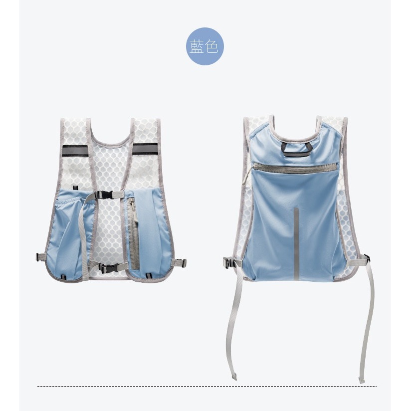 【輕量透氣】越野跑背心背包｜多口袋防潑水・透氣舒適・反光安全設計｜登山跑步戶外水壺包-規格圖11