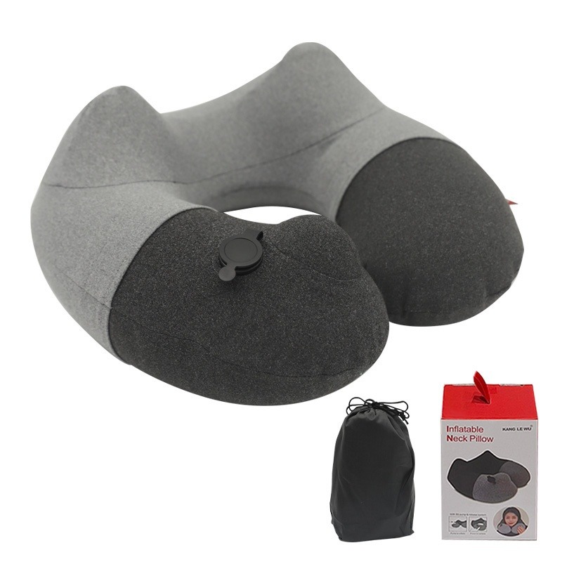 【免電手充氣】U型頸枕｜一鍵放氣・絨布可拆洗・360°支撐頸部・便攜旅行枕｜挑戰全網最棒價格-規格圖9
