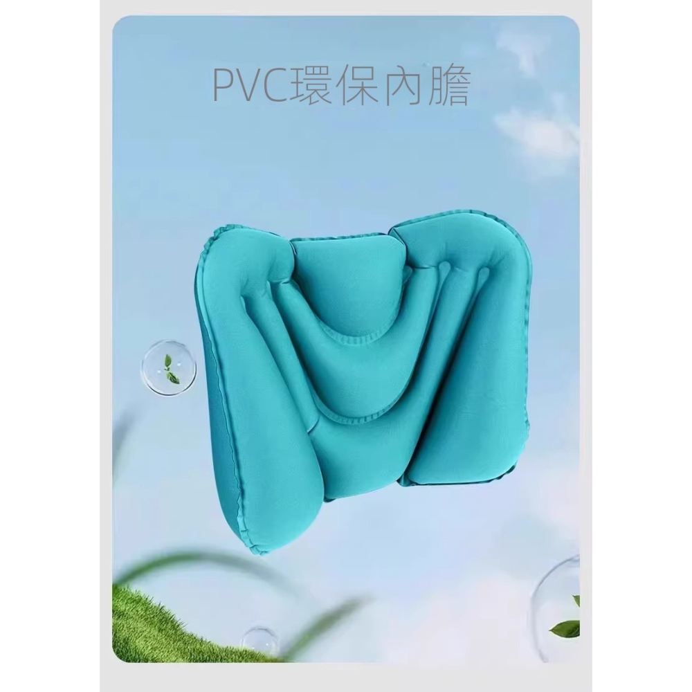 【免電充氣】長途旅行護腰枕｜手壓充氣腰墊・人體工學支撐・透氣便攜靠墊｜飛機火車久坐必備-細節圖8