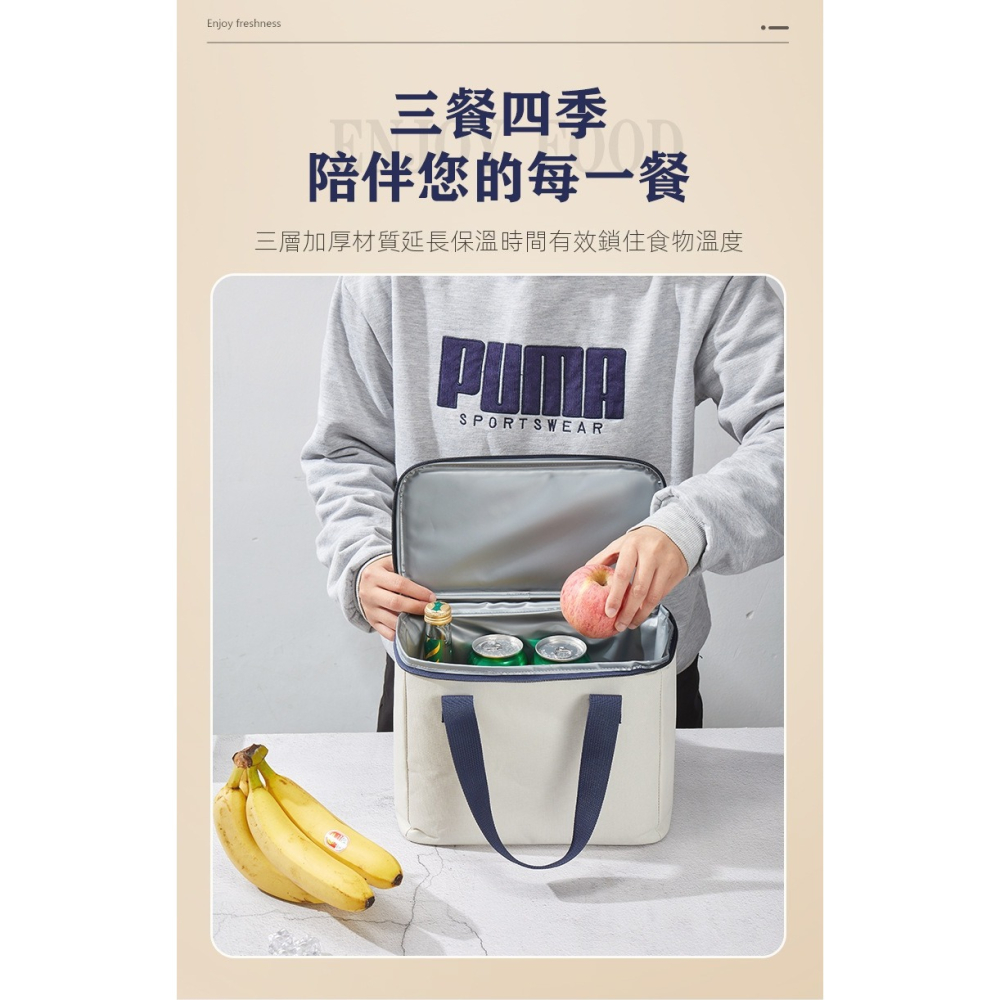 【三層保溫】手提保冷袋｜大容量冰包・上班露營兩用・防水防污好收納-細節圖8