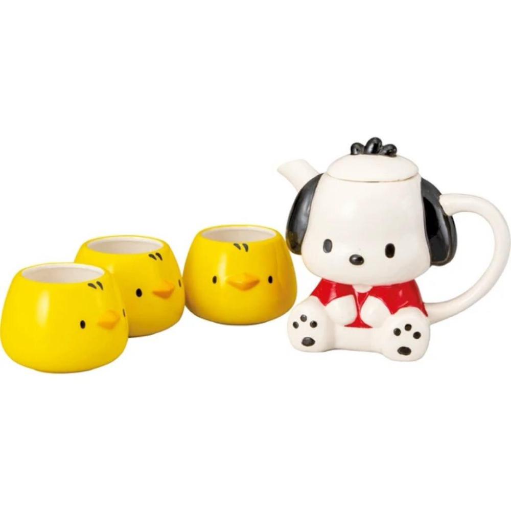 🐶🐥日本 帕恰狗 三麗鷗陶瓷茶壺杯組✨-細節圖2