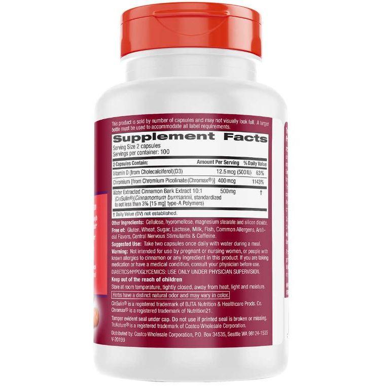 ☺️開幕現貨🙌🏻 (2027/11)美國好市多 TruNature CinSulin® 肉桂精華酵母銘 200粒-細節圖2