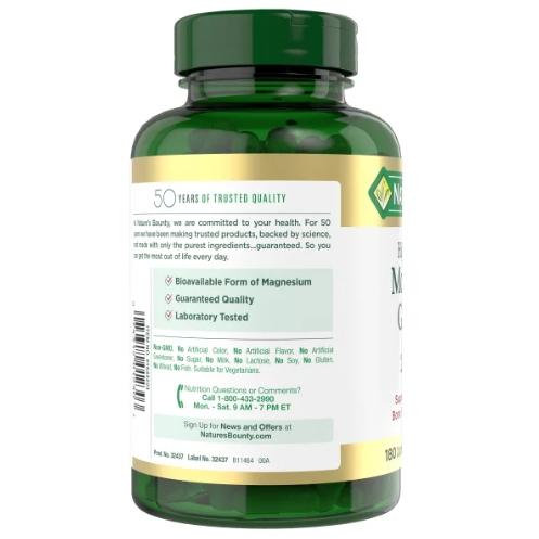 ☺️現貨🙌🏻(2028/05)美國好市多 Nature＇s Bounty自然之寶 Magnesium Glycinate-細節圖2