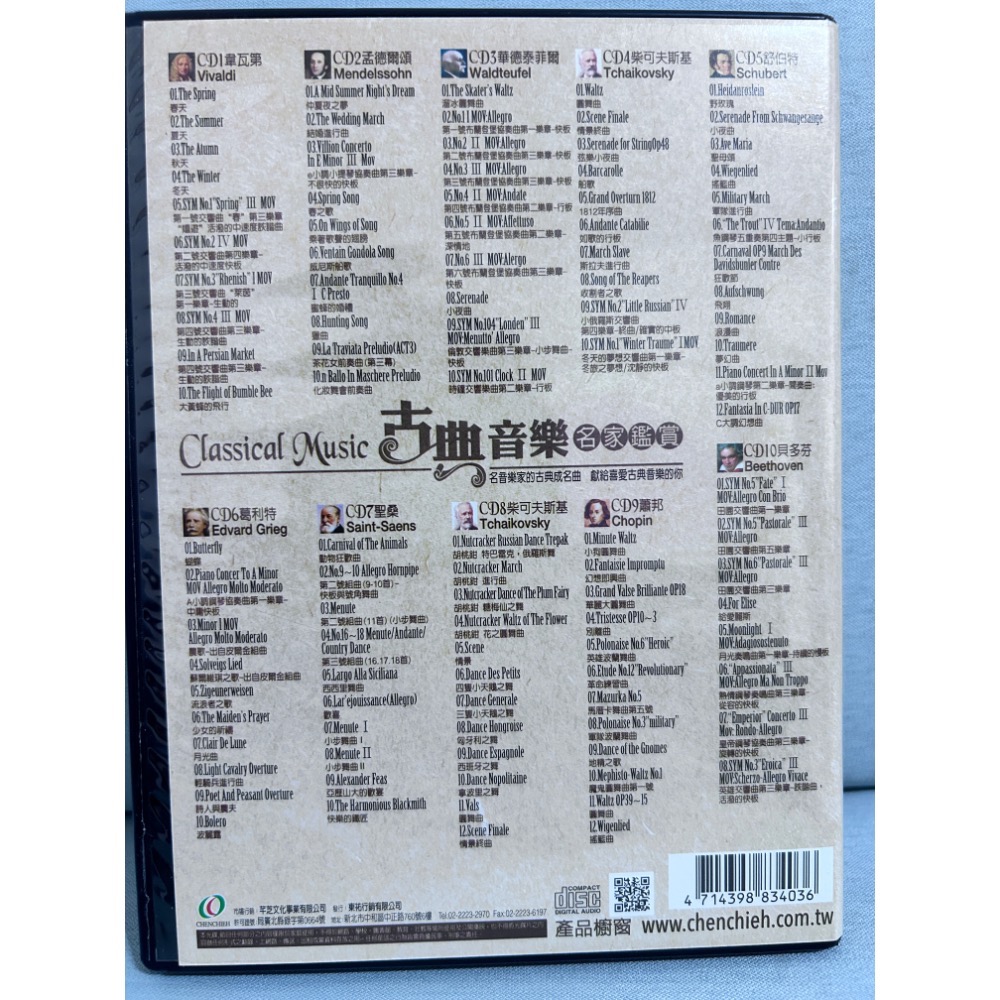 名家精選古典音樂CD-細節圖2