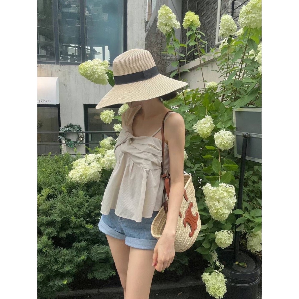 換季優惠Ballerina 法式芭蕾女伶 設計款不對稱上衣-細節圖2