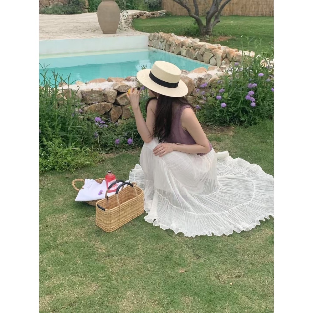 田野拾光|飄逸靈動長裙 ☁️白現貨-細節圖6