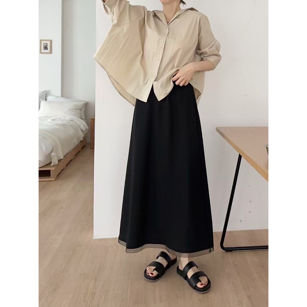 風曳柔波|超彈性溫柔長裙-規格圖6