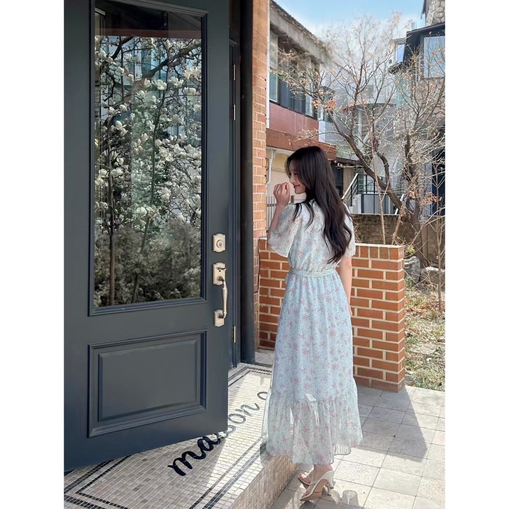 雨落花間|特別有氣質的碎花洋裝-細節圖8