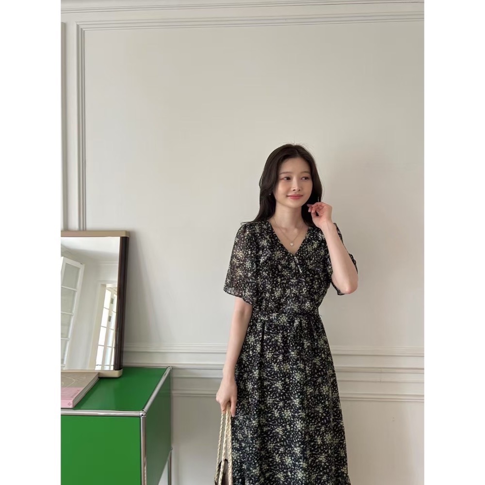 雨落花間|特別有氣質的碎花洋裝-規格圖10