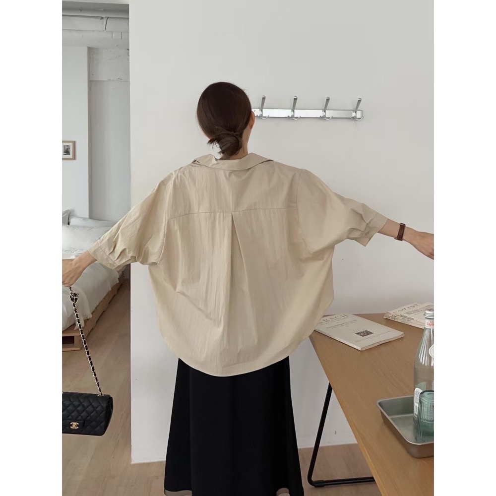 野曠晴光|寬鬆神修飾上衣-細節圖2