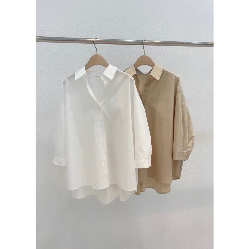 野曠晴光|寬鬆神修飾上衣-細節圖4