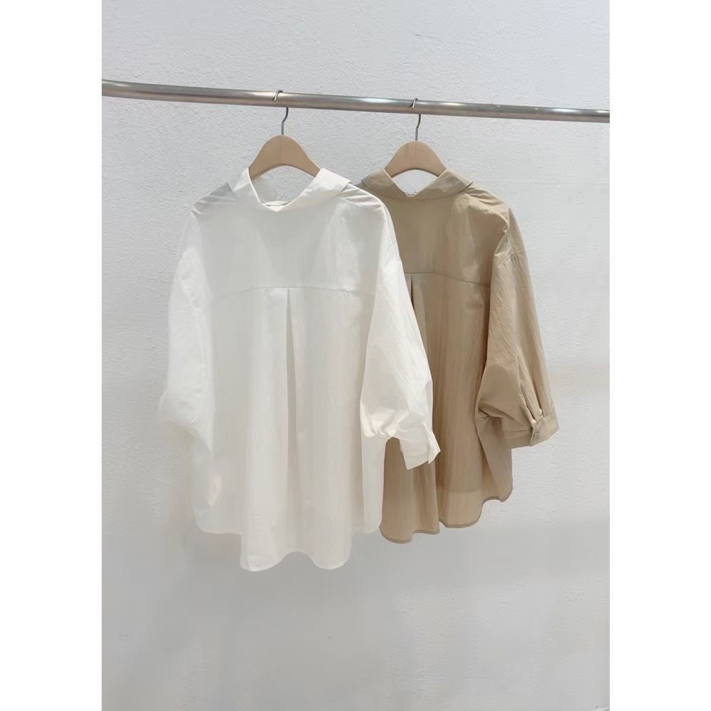 野曠晴光|寬鬆神修飾上衣-細節圖5