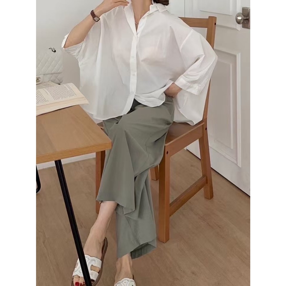 野曠晴光|寬鬆神修飾上衣-細節圖6