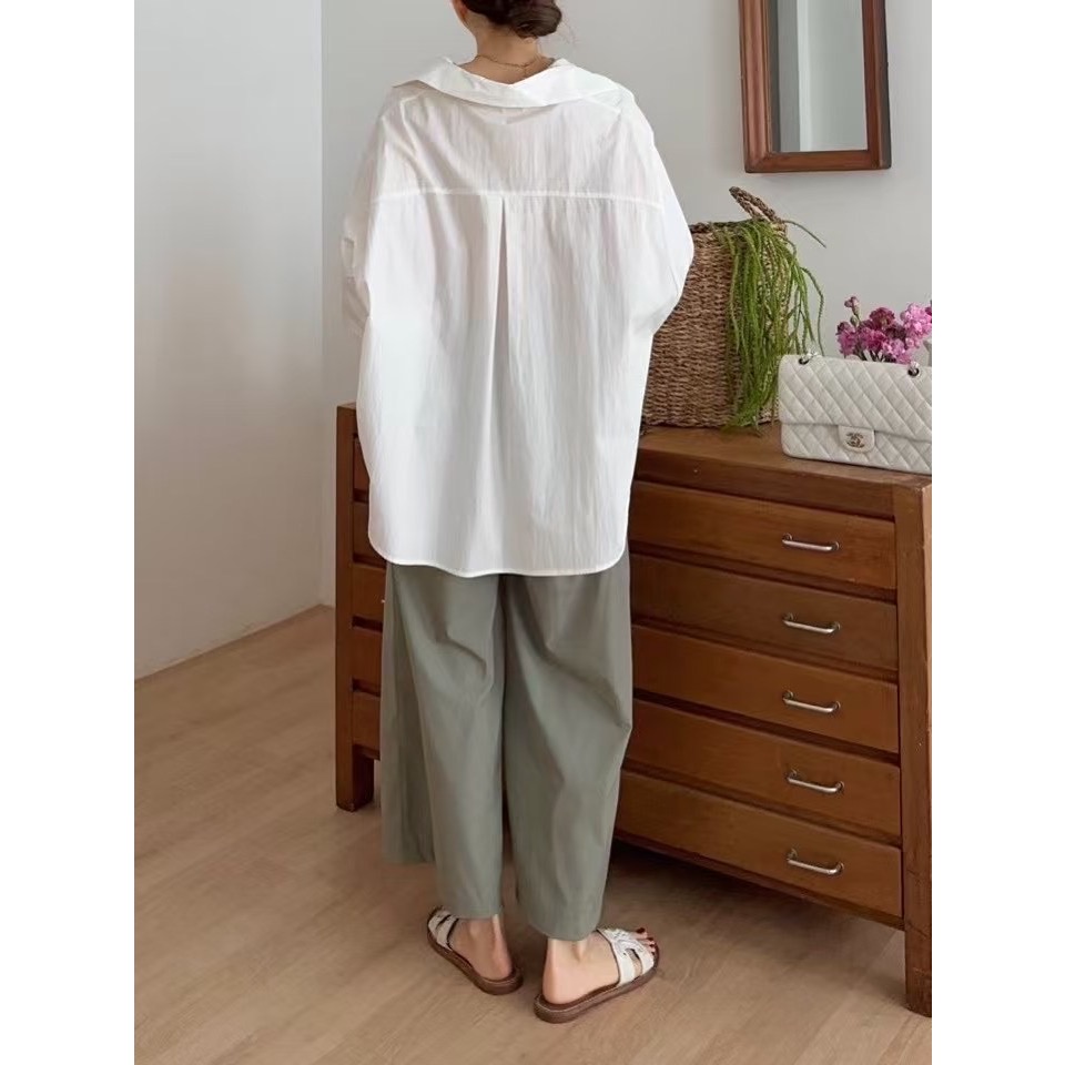 野曠晴光|寬鬆神修飾上衣-細節圖7