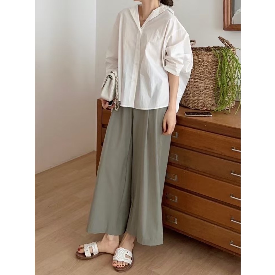 野曠晴光|寬鬆神修飾上衣-細節圖8