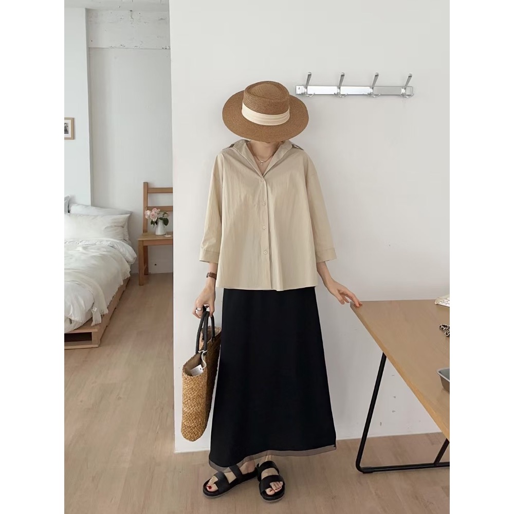 野曠晴光|寬鬆神修飾上衣-規格圖11