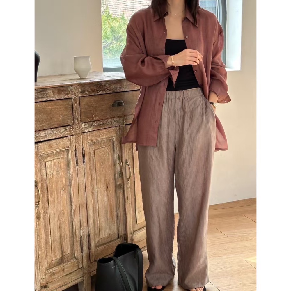 曠野無聲|亞麻襯衫外罩 春夏-細節圖4