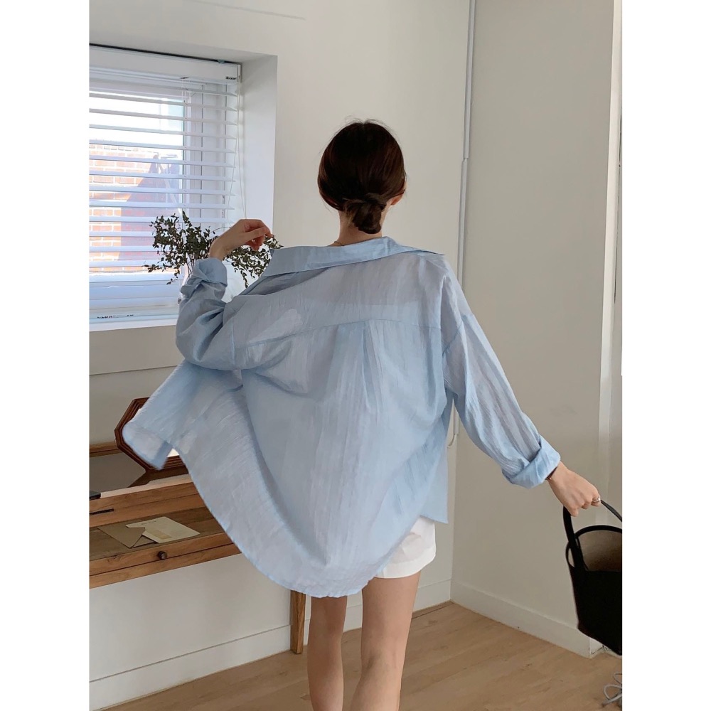 風曳草影|冰淇淋透膚防曬襯衫外罩-細節圖8