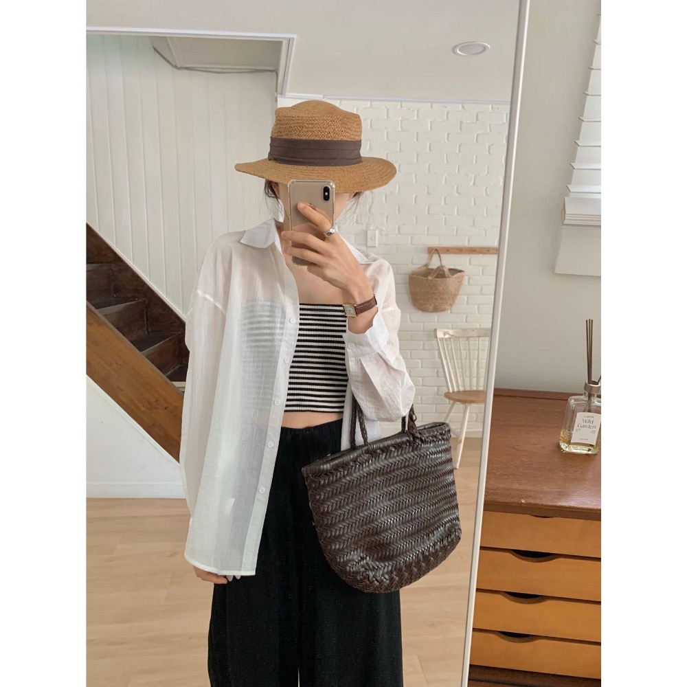 風曳草影|冰淇淋透膚防曬襯衫外罩-規格圖11