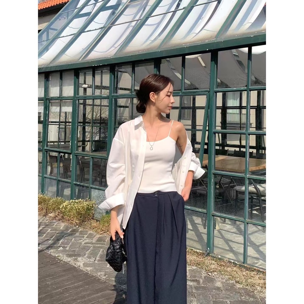 晨曦拾影|日光綁腰設計襯衫-細節圖3