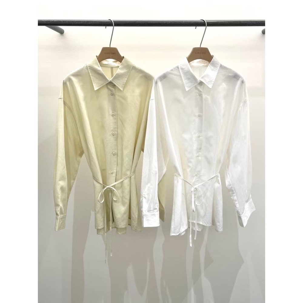 晨曦拾影|日光綁腰設計襯衫-細節圖8