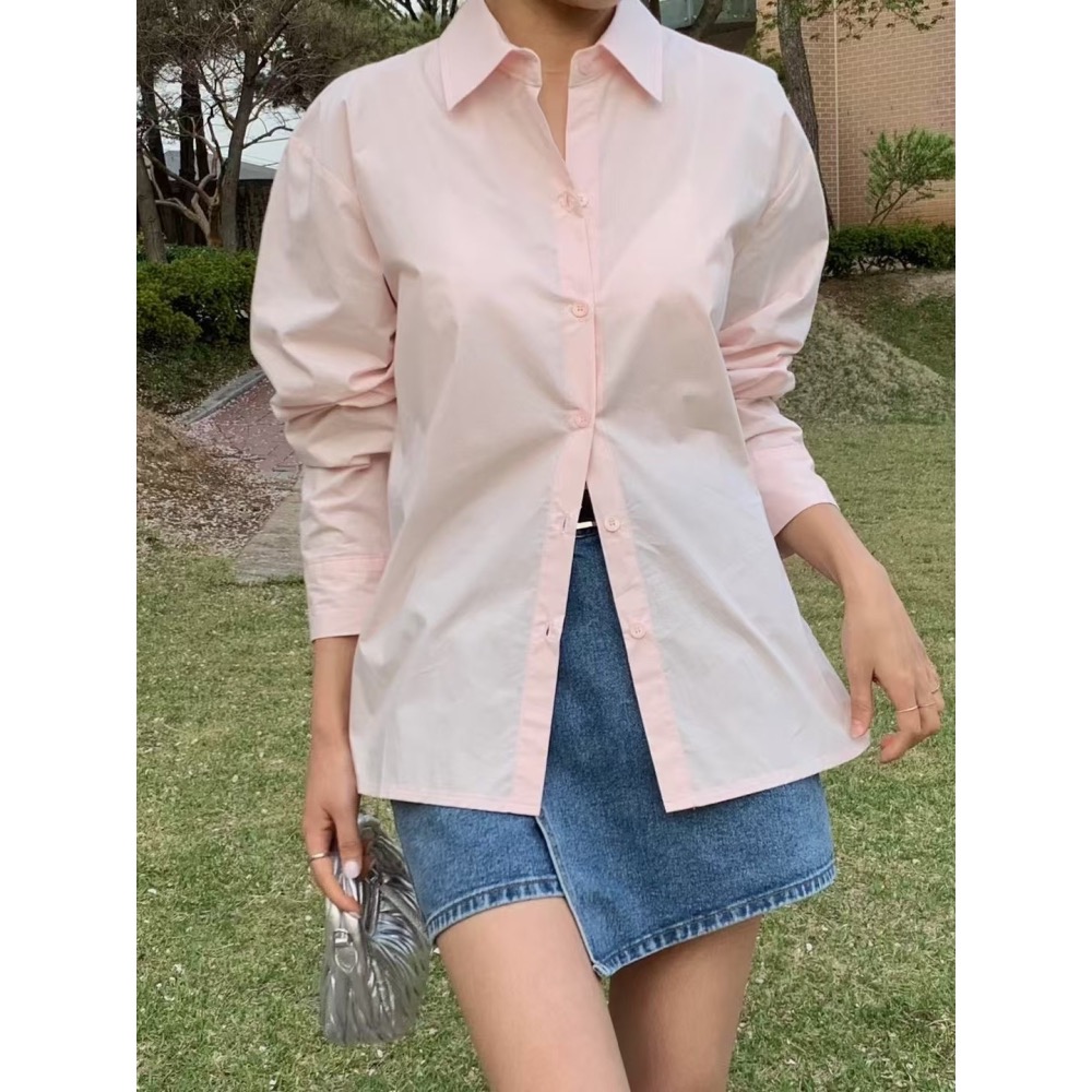 暮結拾光|美背開叉設計襯衫-細節圖6