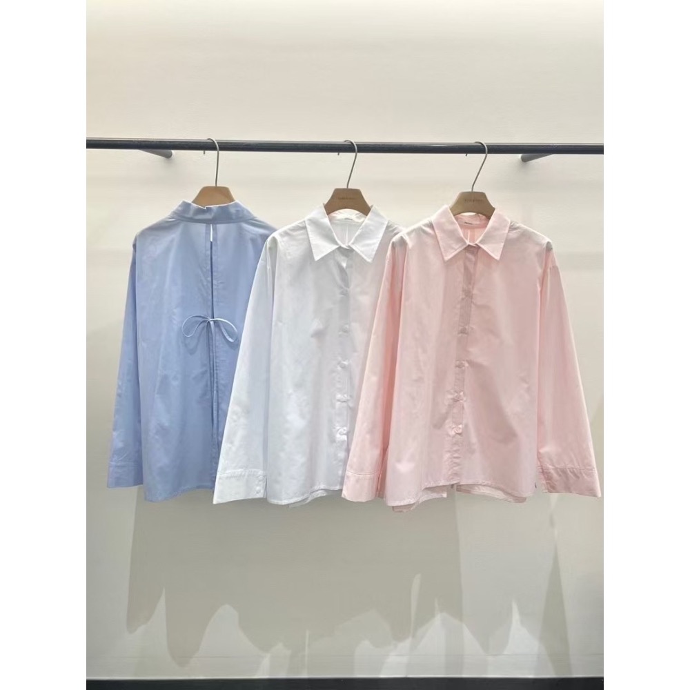 暮結拾光|美背開叉設計襯衫-細節圖8