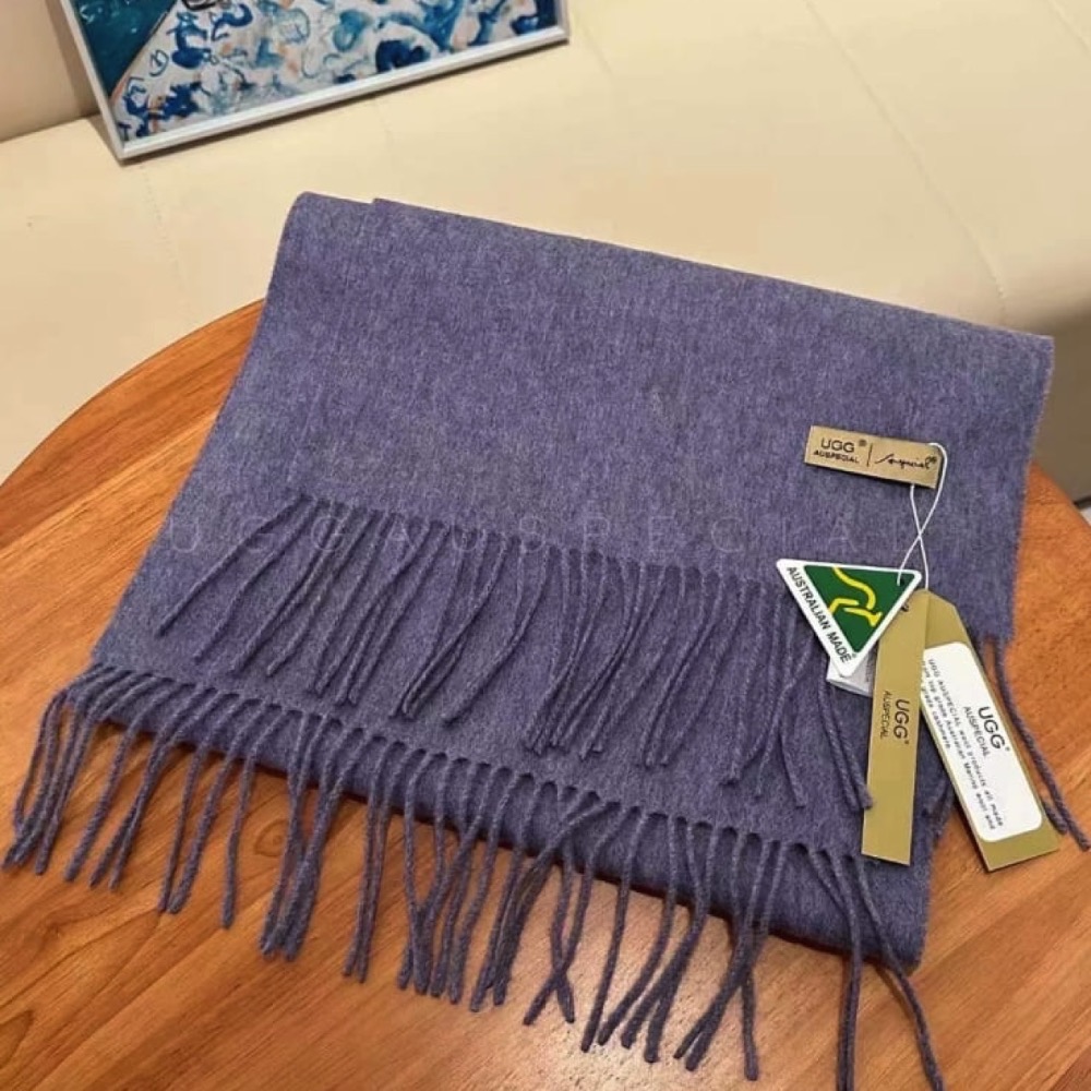 最新💖 UGG AUSPECIAL素面羊毛圍巾🐑-規格圖4