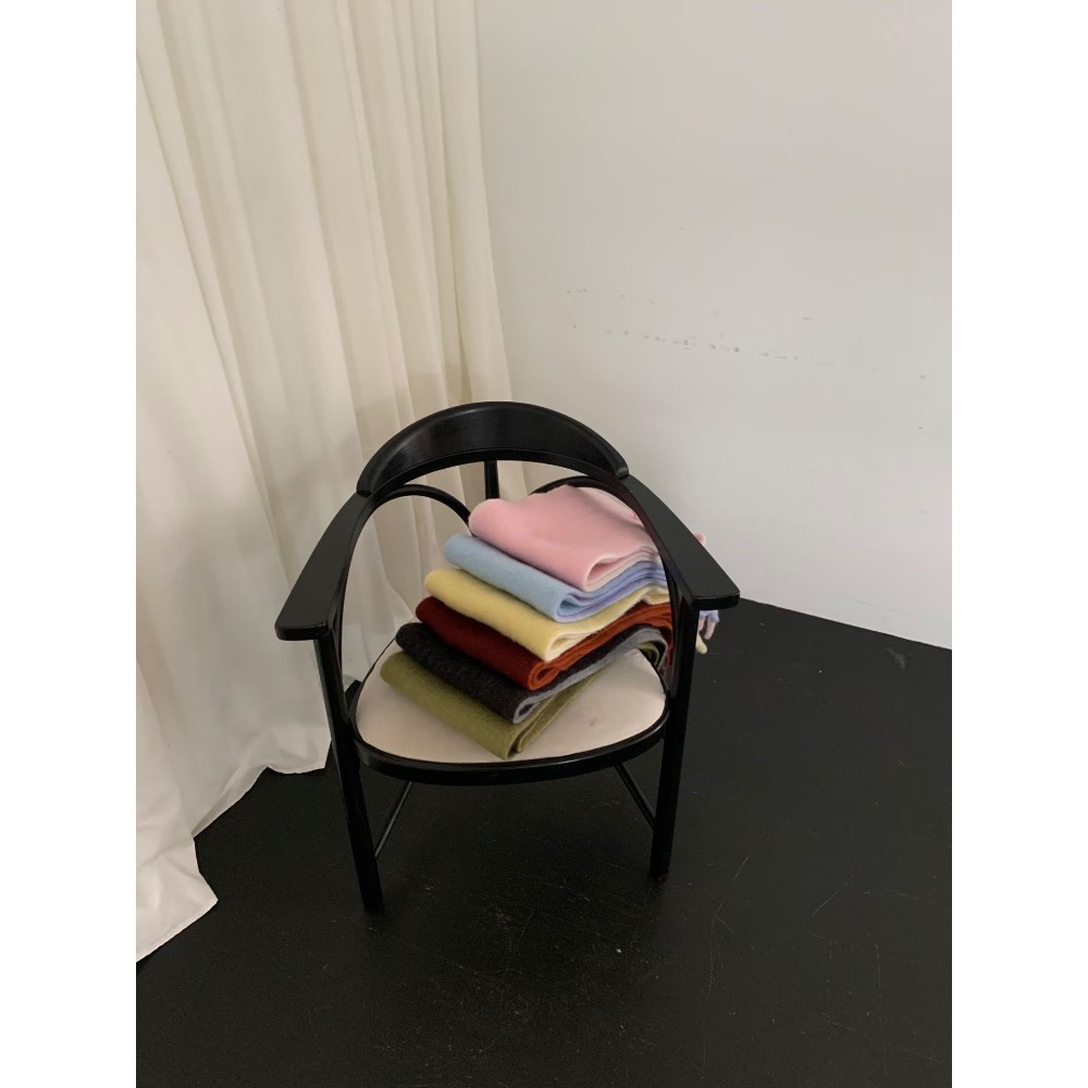 雙面拼色扭結羊毛圍巾🐑🧣-規格圖10