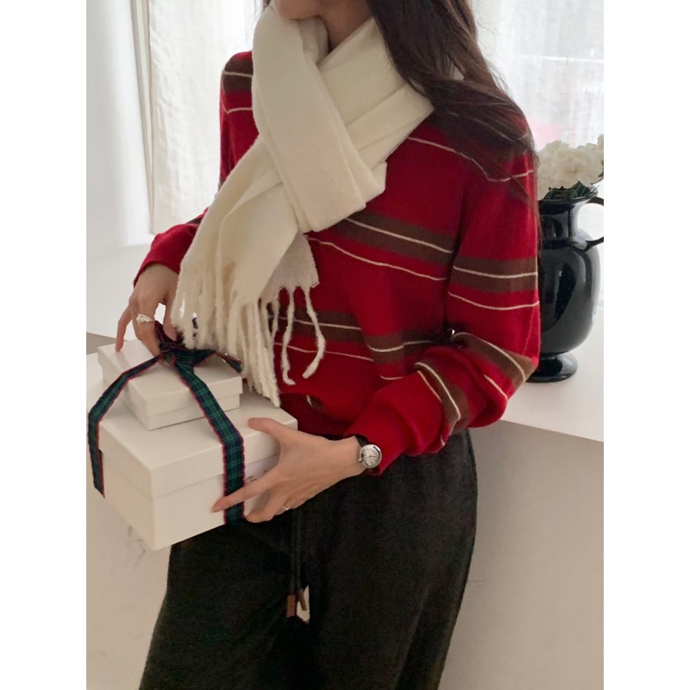 🇰🇷15%Cashmere羊毛15色素色圍巾🐑-細節圖3