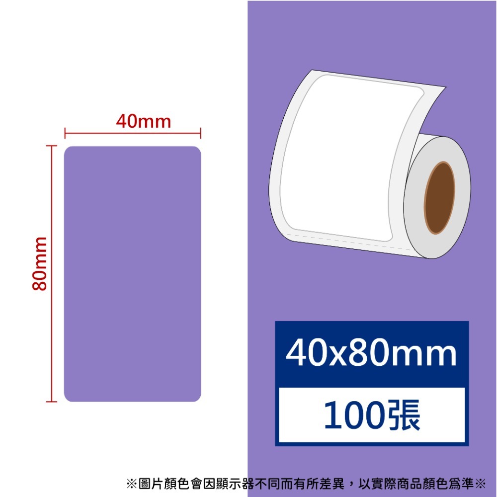 【酷達人】 L1S標籤紙💚 寬40*70~40*80mm白色+12色+4色框貼紙💚B21標籤紙💚B1貼紙 工廠直營-規格圖7