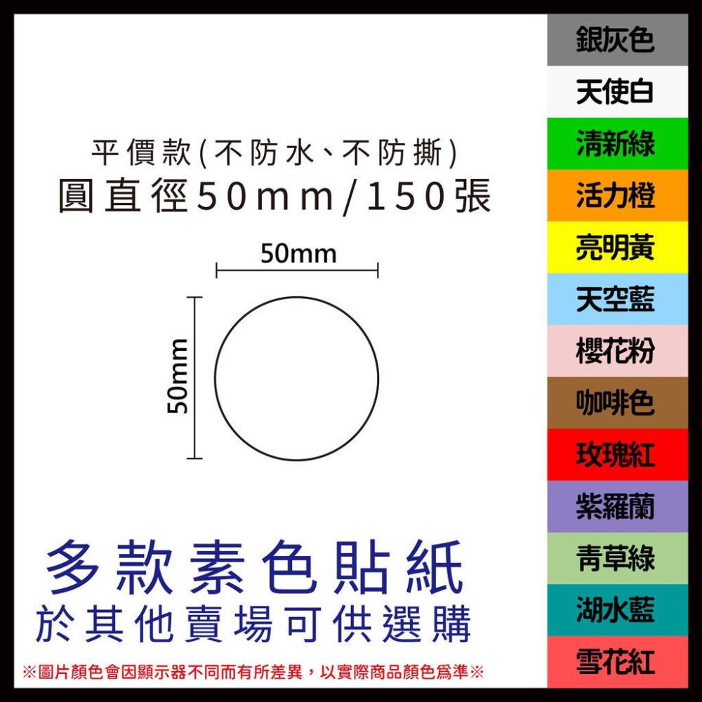 《酷達人》圓形40mm/ 45mm /50mm圓形貼紙 💚精臣B3S 德佟P1 愛思B23 噗趣AQ 芯燁XP201A-細節圖5