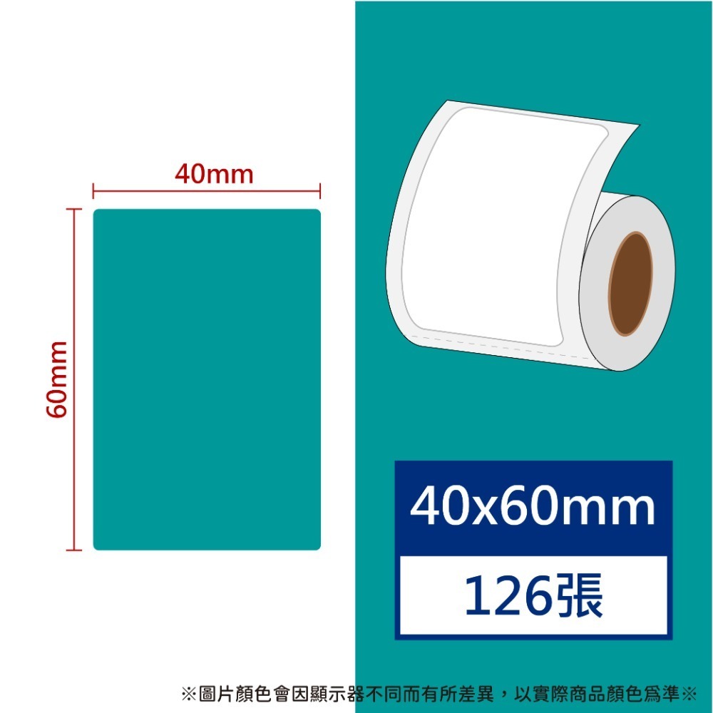 【酷達人】 L1S貼紙💚 40*50~40*60mm 白色+12色+4色框貼紙 💚工廠直營💚B21標籤紙 B1貼紙-規格圖9
