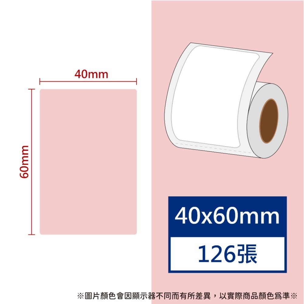 【酷達人】 L1S貼紙💚 40*50~40*60mm 白色+12色+4色框貼紙 💚工廠直營💚B21標籤紙 B1貼紙-規格圖9
