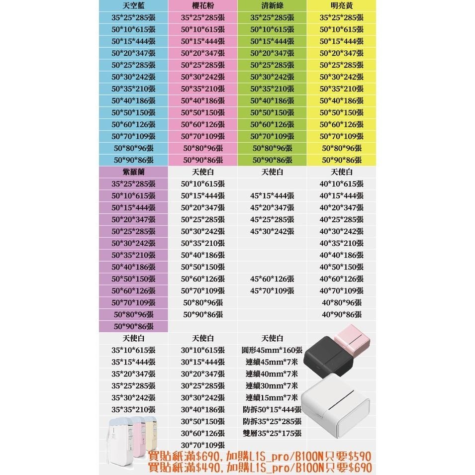 【酷達人】 L1S標籤紙 白色+12色🌞50*60~50*90mm🌞B21S標籤紙 B1標籤紙 台灣製-細節圖6