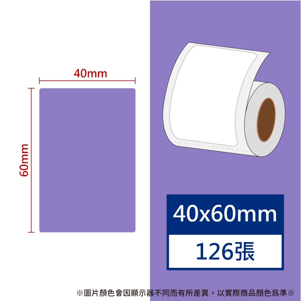 【酷達人】40*50&40*60 白色+12色+4色框 💚精臣B3S 德佟P1 愛思B23 噗趣AQ 芯燁XP201A-規格圖8