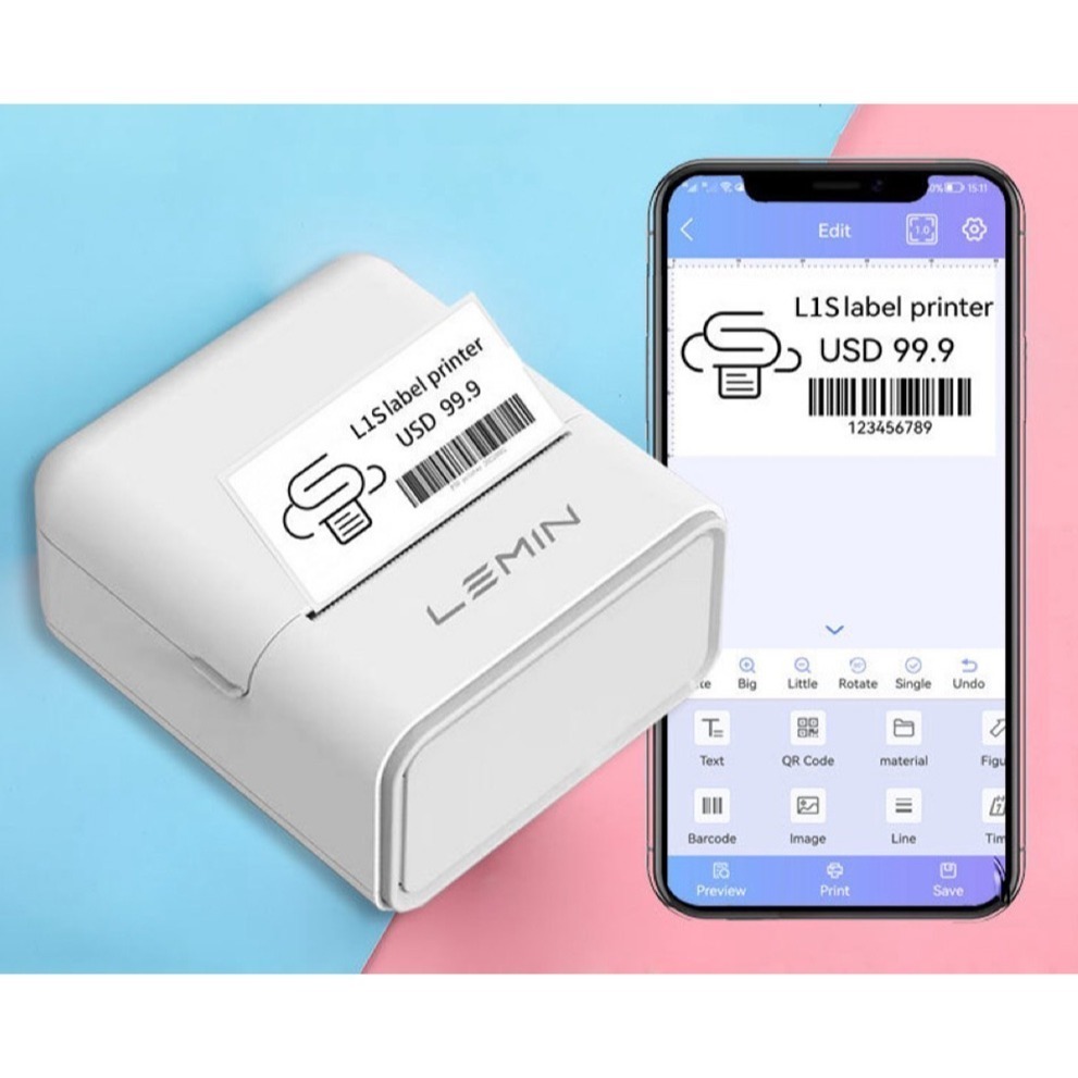 📣⚟ 全館85折  /  L1S_Pro 萬用標籤機+貼紙套餐    優惠特價中~~~-細節圖4