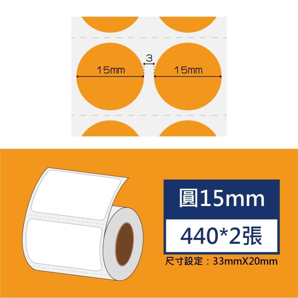 高防圓15熱情橘*880張