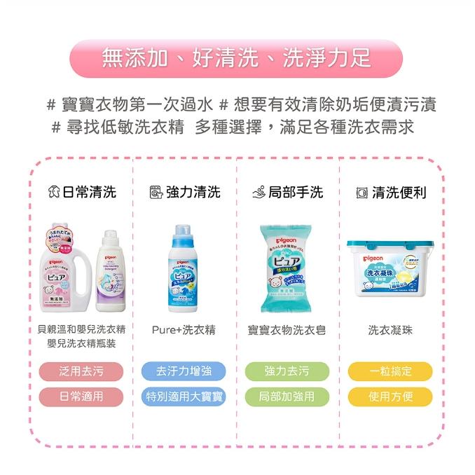 【Pigeon貝親】新生兒洗衣精/瓶裝 800ml 溫和洗衣精 嬰兒洗衣精 洗衣精-細節圖7