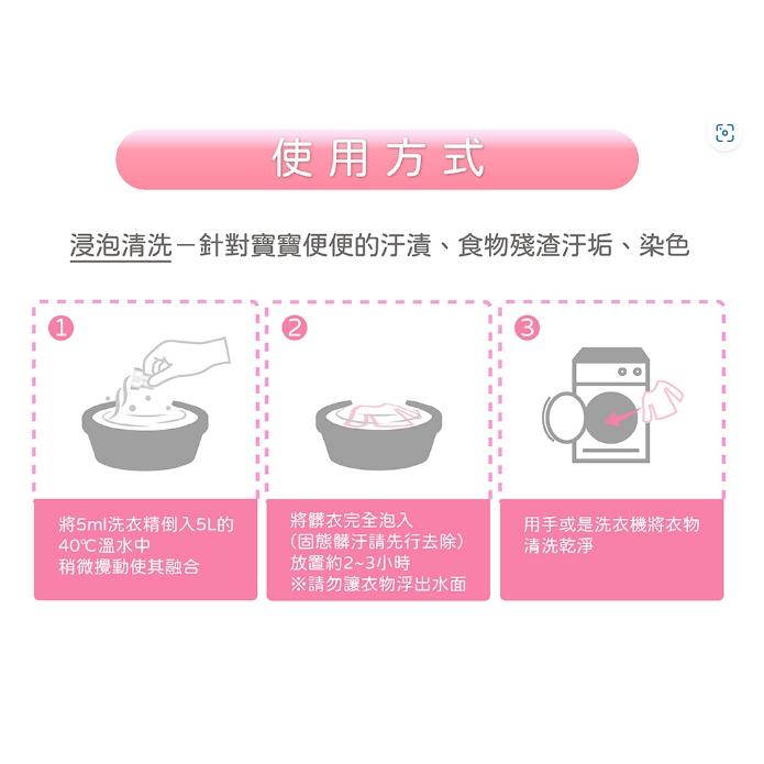 【Pigeon貝親】新生兒洗衣精/瓶裝 800ml 溫和洗衣精 嬰兒洗衣精 洗衣精-細節圖8