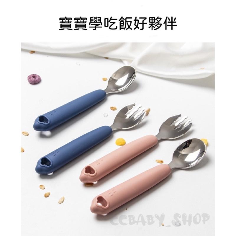 【台灣現貨 12H出貨】雲朵316不鏽鋼兒童餐具組（附收納盒）寶寶餐具 學習餐具 湯匙 叉子-細節圖2