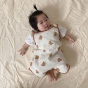 【12H快速出貨】純棉寶寶防踢被 韓國純棉無袖雙層防踢睡袋 寶寶睡袋 純棉睡袋 四季睡袋 幼稚園睡袋  防踢被 防踢睡袋-規格圖1
