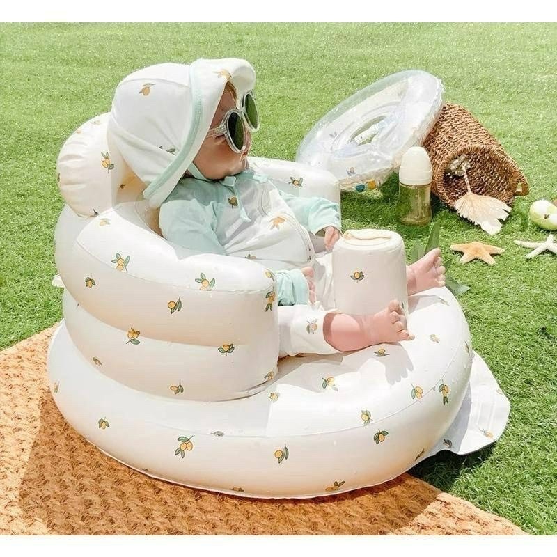 【加厚款 12H出貨】寶寶充氣沙發 多功能充氣餐椅 寶寶學坐充氣椅 充氣沙發 幫寶椅 寶寶椅 充氣椅 嬰兒椅 學坐椅-細節圖7