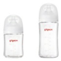 Pigeon 貝親 純淨白系列第三代母乳實感玻璃/PPSU奶瓶160ml/240ml PPSU奶瓶 玻璃奶瓶-規格圖1