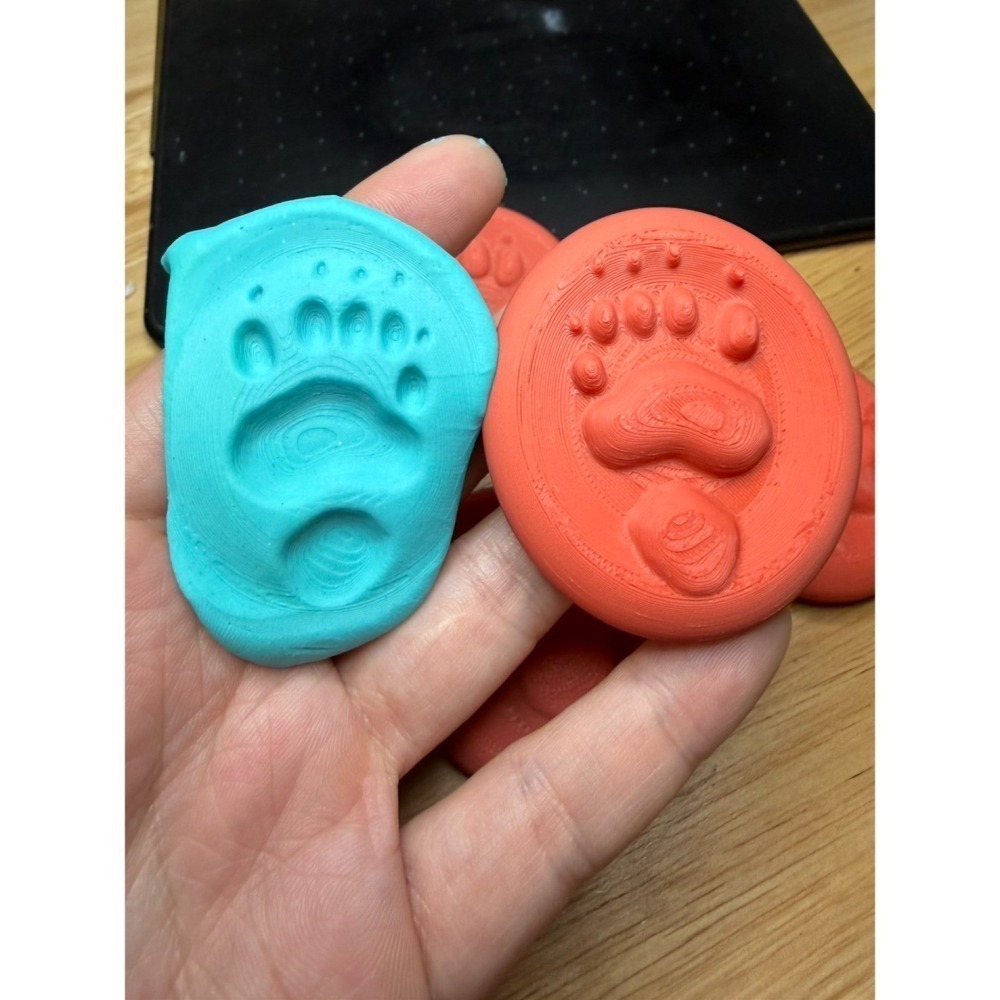 【印活物】台灣野生動物足跡石 (12種，顏色隨機出貨)-細節圖3