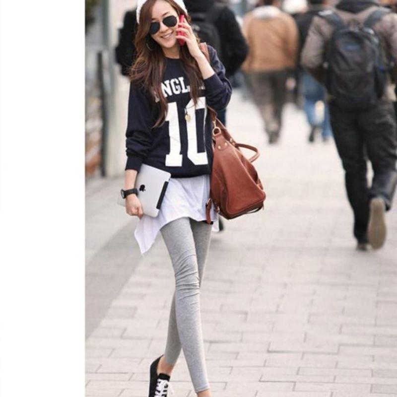 🐻現貨 莫代爾長褲大碼尺寸9分褲 長褲 內搭褲 居家褲 韻律褲 外出褲 大人 打底褲-細節圖4