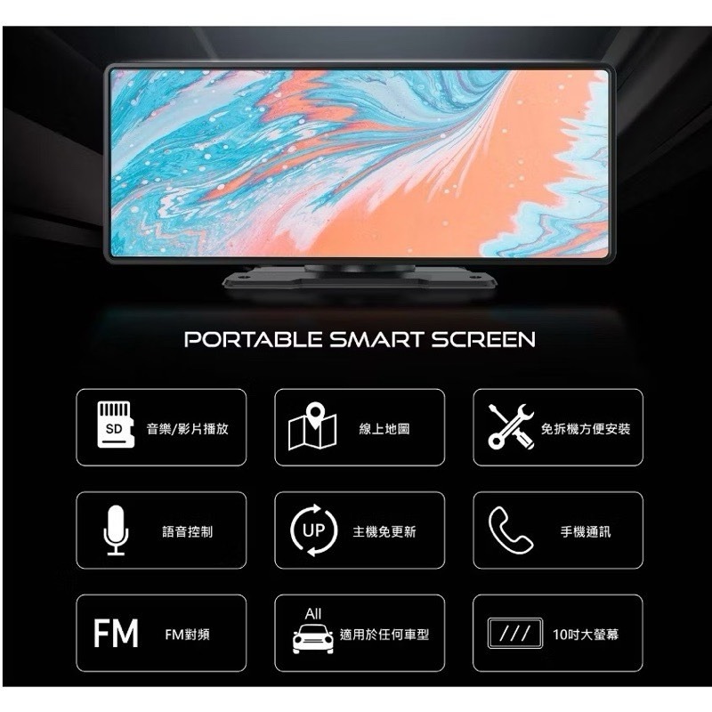 CORAL RX10/DX10 10吋CarPlay AndroidAuto 導航機 手機投屏-細節圖3