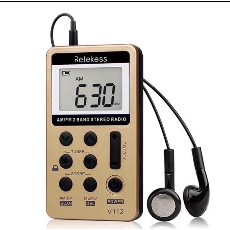 V112 迷你超薄型 AM/FM 高靈敏度 口袋式迷你型 充電型 AM/FM 二波段  防災收音機-細節圖9