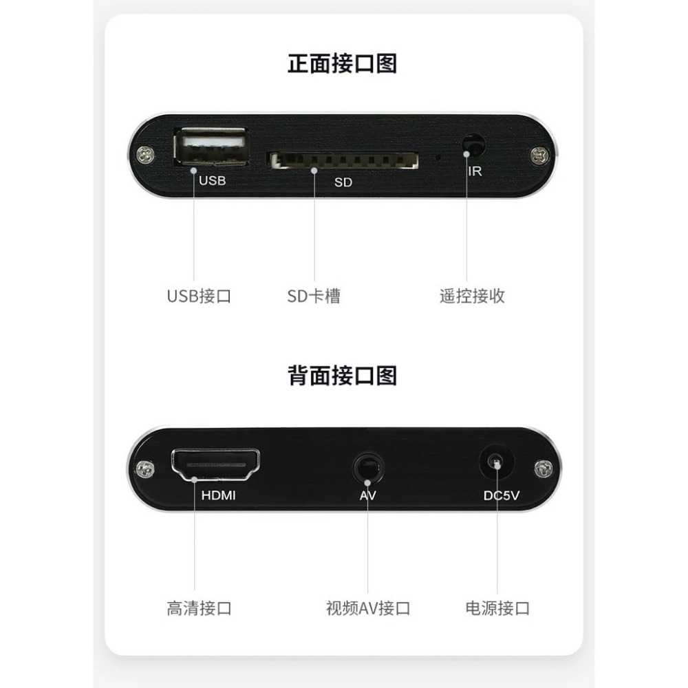 4KMINI 高清藍光 跑馬燈 視頻播放器 橫竪屏 自動循環播放 廣告U盤 PPT 播放機 多媒體-細節圖5